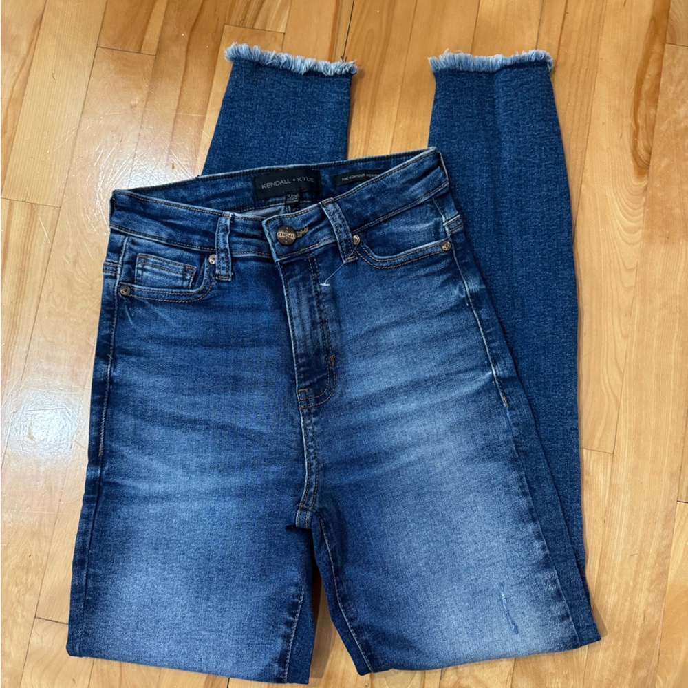 Kendall & Kylie Blue Ankle Cropped Jeans